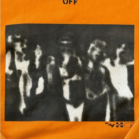 Off White Spray Painting Slim Crewneck *NEW WITH TAGS*SIZE M - Picture 4 of 9